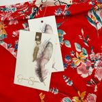 Jessica Simpson Bikini Bottom Size Large NWT Chantilly Lace Pepper Multi Red Photo 5