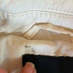 EXPRESS Moto Jacket Off White Faux Leather Size Medium Photo 11