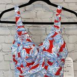 Nautica NWT Palm Leaves Tankini Top Photo 2