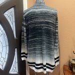 RVCA  gray black striped open cardigan Photo 4