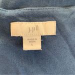 J.Jill Blue Embroidered Sleeveless Tunic Dress L Boho Cotton Tencel Blend Photo 2
