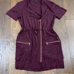 Escada Sport Burgundy Drawstring Waist Dress Size 2 Photo 0