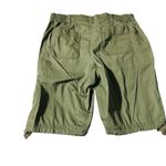 Karen Scott  women's side 8P military green shorts Photo 1