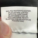 Anne Klein | Size 14 | Black Soft Stretch Vegan Leather Straight Leg Ankle Pants Photo 7