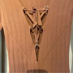 ASOS Open Corset Back Bodycon Long Sleeve Stretch Knit Sweater Mini Dress 8 Photo 3