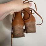 Madewell Brown Leather Block Heel Lace Up Sandal Size 6.5 Photo 4