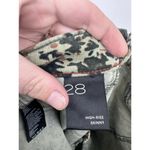 Pilcro  Women's 27 High Rise Skinny Camo Corduroy Pants Button Fly Green Bohemian Photo 4