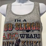 Graphic RANSOM Tank Top Size M Country Western Concert Coastal Cowgirl Fun Gray Size M Photo 1