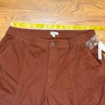 BP  Women’s 31 Brown Cotton Blend Wide Leg Cargo Pants Trousers New Photo 2