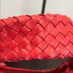 GLB | Woven Leather Hobo Bag Red Photo 4