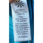 Athleta  Women's Tank Top Built In Bra Athletic Gym Yoga‎ Blue Black Size Medium Photo 8