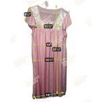 VTG Unbranded Women NA Pink Nightgown Dress Silky Nylon Lace Lingerie 60s Size undefined Photo 3
