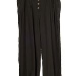 Loft  Dark Green High Waist Wide Leg Pants Size 12 NWT Photo 0