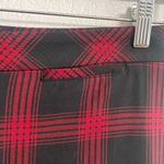 J.Jill Womens Pants Black Red Plaid Premium Bi Stretch Slacks Tapered Leg Size 4 Photo 5