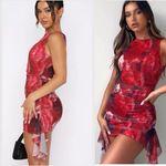 White Fox Boutique  Midnight Affair Mini Dress Rosé Spritz, Small Double Layered Photo 1