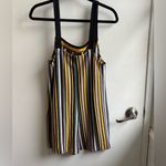 ZARA Multicolor Striped Knit Romper small vacation beach Photo 2