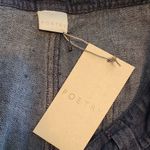 Poetry  WIDE LEG CROPPED DENIM STYLE NAVY LINEN PANTS 14 NEW WITH TAGS Photo 8