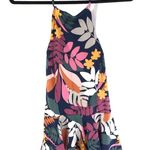 Sea Angel Tankini Top Molded Cups Shelf Bra Halter Floral Colorful L Photo 0