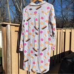 Xhilaration Women’s Donuts Pastries & Iced Coffee Sleep Shirt Nightgown Size L Photo 4