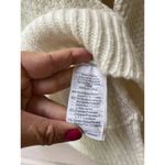 Madewell white geometric fisherman cable stitch Waffle knit thick sweater XXS Photo 3