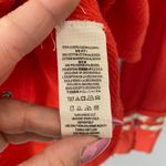 We The Free  Orange Red Embroidered Henley Long Sleeve Shirt Women's size Medium Photo 8