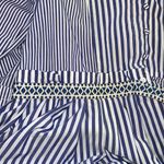 Max Mara weekend Dress striped cotton 4 stand up collar blue white belted pockets Photo 10