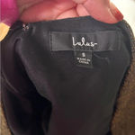 Lulus  Black Gold Long Sleeve Jumpsuit V Neck Wide Leg Belted New Years Small Photo 6