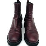 HOMERS Artisan Ribbed Chelsea Leather Ankle Boot Purple 41 Size 10 Photo 2