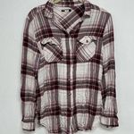 BDG  Urban Outfitters Red & White Plaid Button Down Shirt S Photo 0