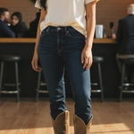 Old Gringo π€ Yippee Ki Distressed Leather Tall Snip Toe Cowboy Boots π€ Tan π€ 7.5 Photo 0