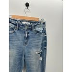 Kancan Katherine High Rise Distressed Mom Jeans Stretch Cotton Blend Women 7/27 Blue Photo 5