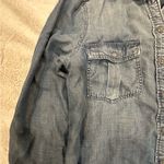 American Eagle  Chambray Lyocell Shirt Dress Tie Waist sz S Photo 1