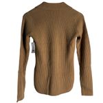 Equipment Larissa Ribbed Tan Wool Cashmere Button Front Cardigan Sweater Size M Photo 11