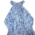 NWT Tuckernuck Hyacinth House Heidi Midi in Blue Floral Cotton High Neck Dress M Size M Photo 4