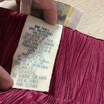 Vintage Dentelle Women's Large Burgundy Lace Trim Pleated Slip Dress Nightgown Photo 4