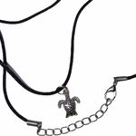 Handmade Hand Crafted Silver Turtle Charm Necklace #5 Photo 2