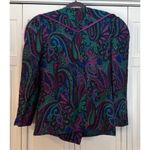 Stefano’s by Stephan Carey vintage paisley blazer jacket 8 wool Green Photo 8