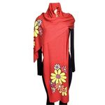 Wildfox New. red daisy scarf. Retails $98 Photo 3