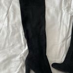 JustFab Black Jesyna Thigh-High Heeled Boots Photo 1