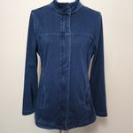 Liverpool Jeans Company Curved Hem Denim Zip Up Jacket Size Medium Photo 1