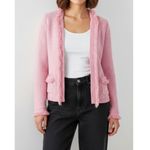 J. McLaughlin  Simone Knit Cardigan, Pink/White, XS Photo 1