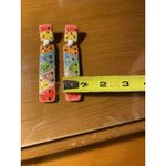 Colorful 80s Inspo Earrings Rhinestone Geometric Statement Earrings Art to Wear Photo 6