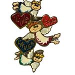 Live Love Laugh Three Angel Pin Brooch Hearts Angels Any Occasion Photo 0