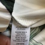 Wide Leg Green Trousers High Waist Tropical Palm Leaf Resort wear Crop Pants L Size L Photo 8