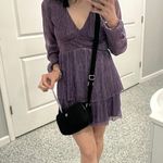Purple Long Sleeve Dress Photo 0