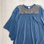 Anthropologie DELETTA x beaded oversized peasant top batwing tunic top M Photo 1