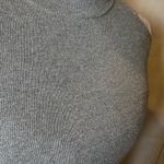 Michael Kors Silver Gray Cold Shoulder Turtleneck Sweater Photo 7