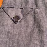 Madewell Double-Breasted Crossover Blazer in 100% Linen blue Women’s Sz XXS NWOT Photo 7