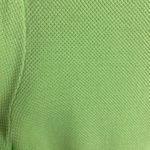 Talbots Size Xl Lime Green Sweater Diamond Knit Button Detail Casual Soft Mature Photo 2