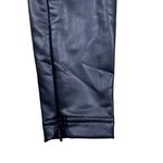 A New Day Black Lined Faux Leather Zippered Leg Leggings Pants XS Photo 4